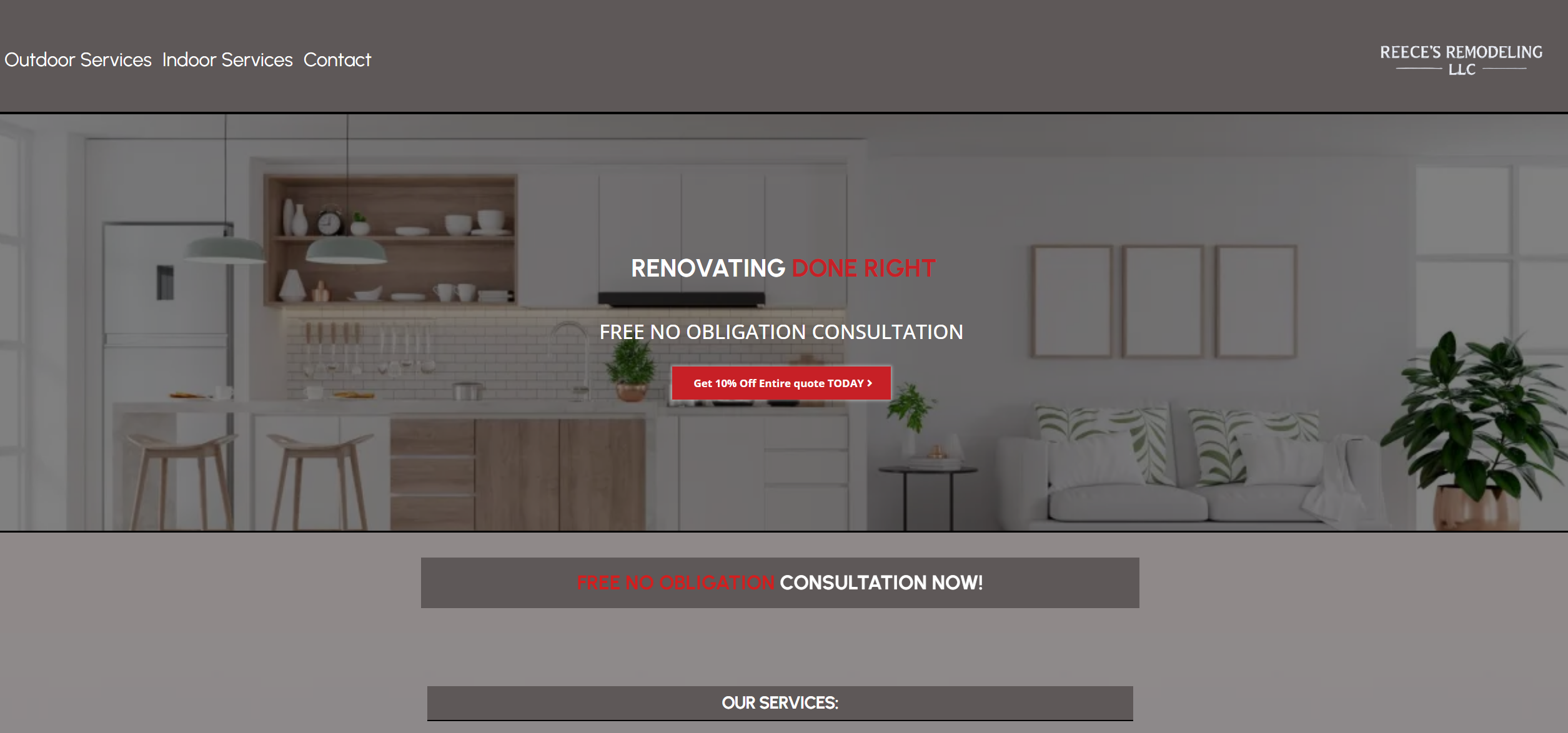 Reece's Remodeling LLC Homepage
