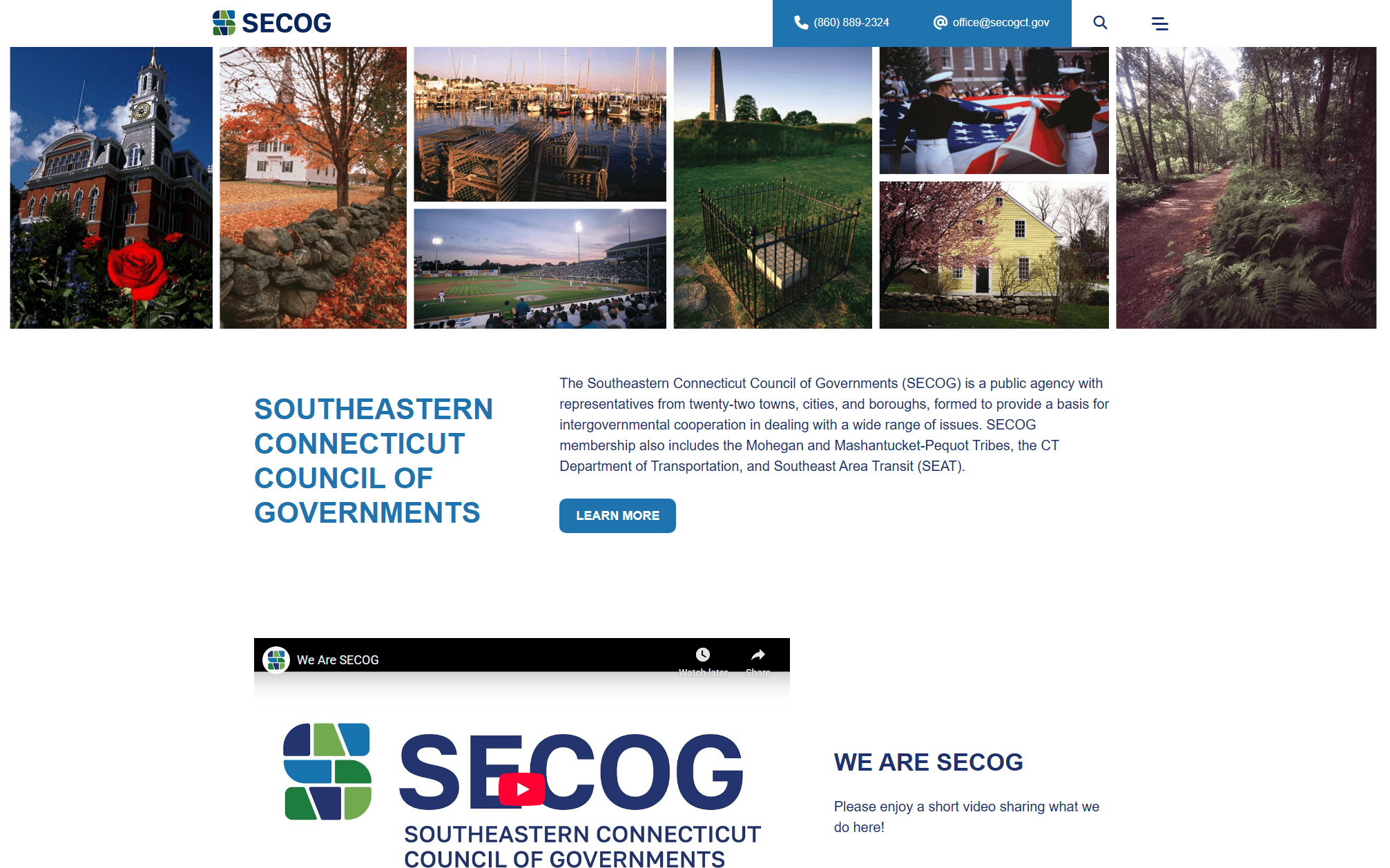 Southeastern Connecticut Council of Governments Homepage